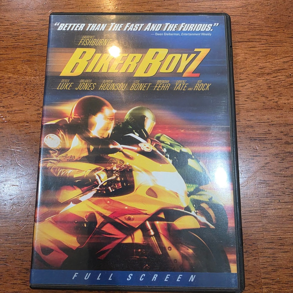 DreamWorks Biker Boyz DVD Full Screen Laurence Fishburne 2003 Action Excellent